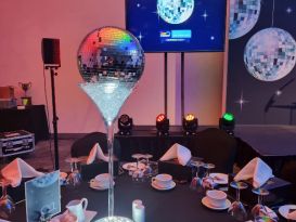 dulux awards glitterball centrepieces3